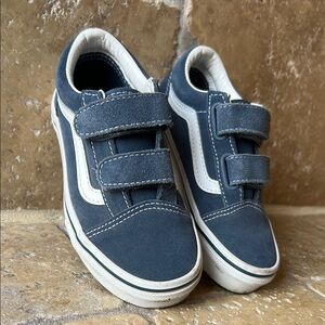 Kids Blue Vans 11.5 Velcro